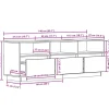 vidaXL Tv-meubel 118x30x40 cm massief acaciahout