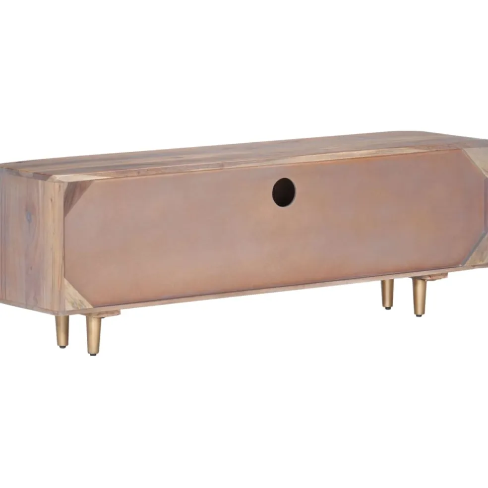 vidaXL Tv-meubel 118x30x40 cm massief acaciahout