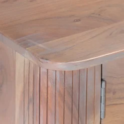 vidaXL Tv-meubel 118x30x40 cm massief acaciahout