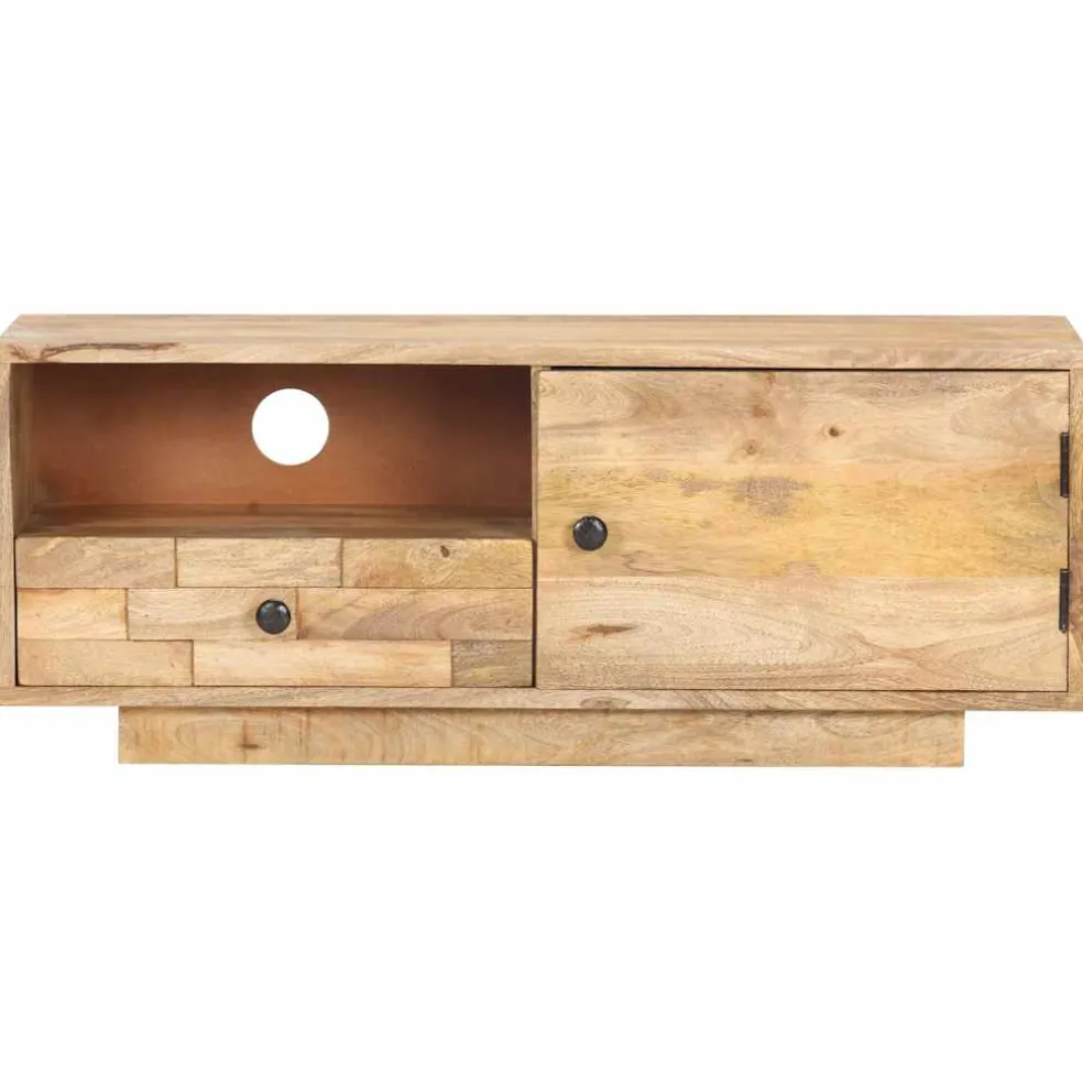 vidaXL Tv-meubel 90x30x35 cm massief mangohout