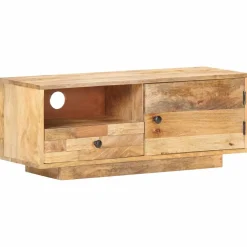 vidaXL Tv-meubel 90x30x35 cm massief mangohout