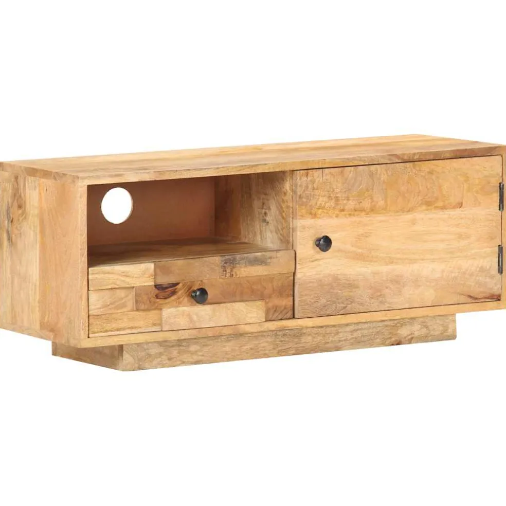 vidaXL Tv-meubel 90x30x35 cm massief mangohout