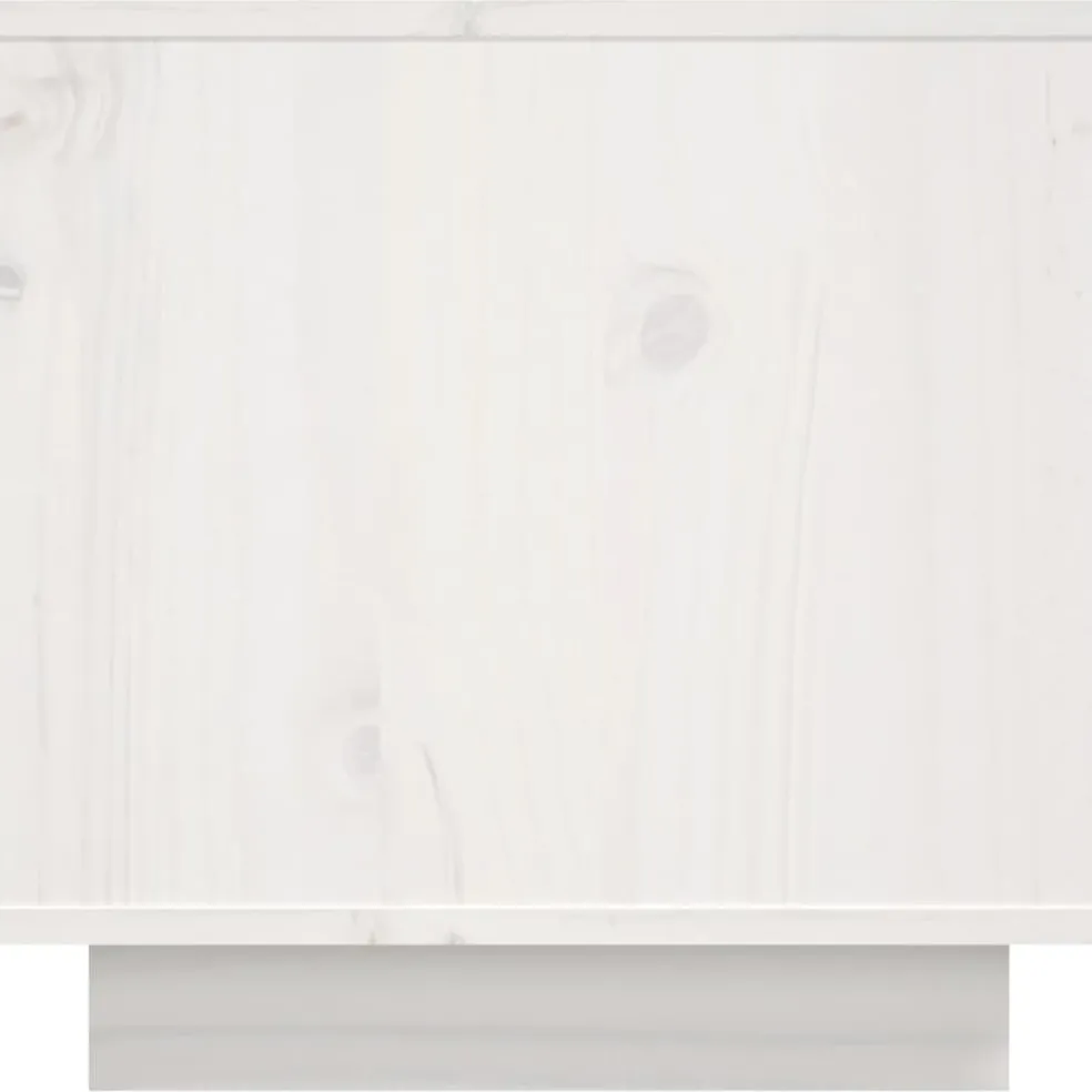 vidaXL Tv-meubel 156x40x40 cm massief grenenhout wit