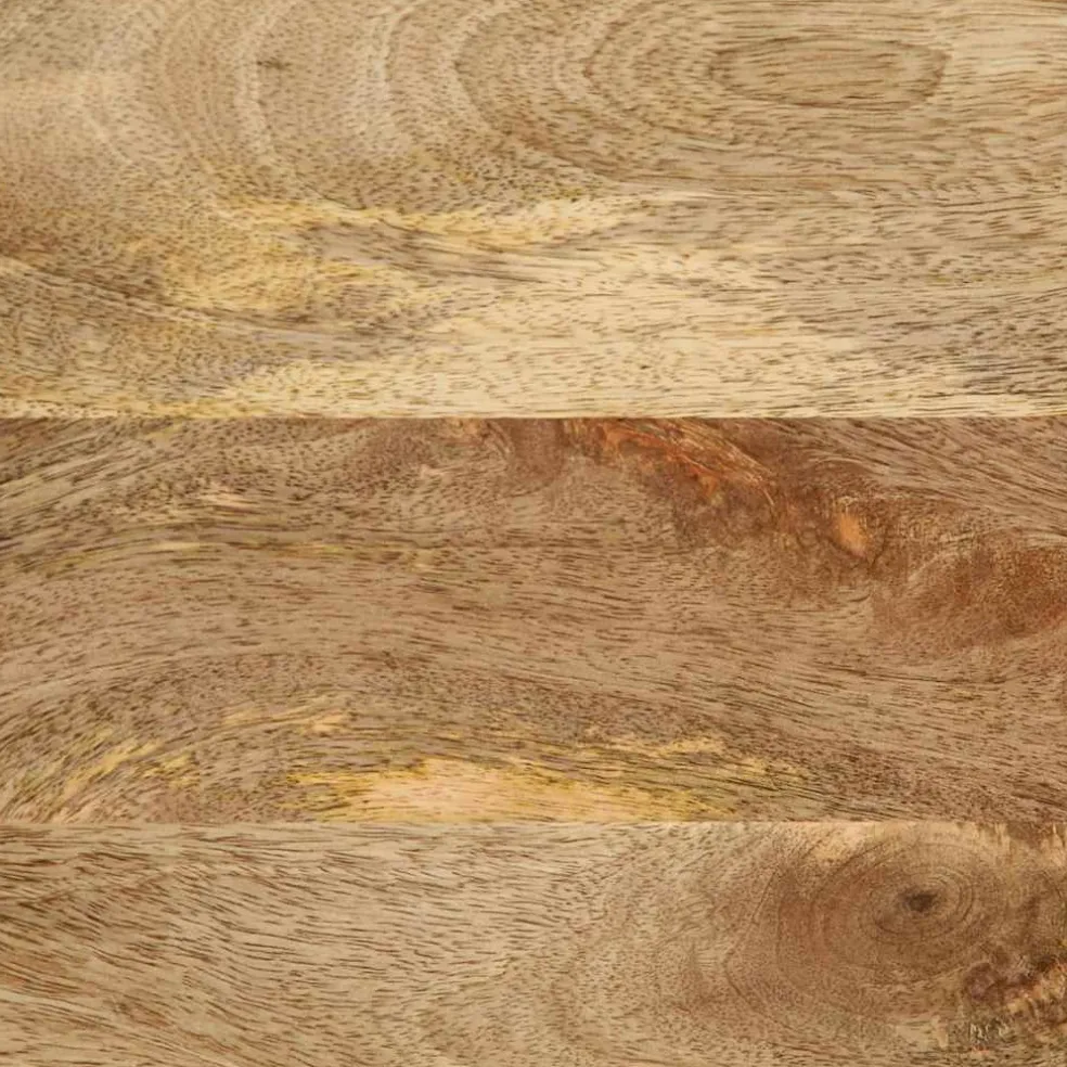 vidaXL Tv-meubel 70x33,5x46 cm massief ruw mangohout zwart