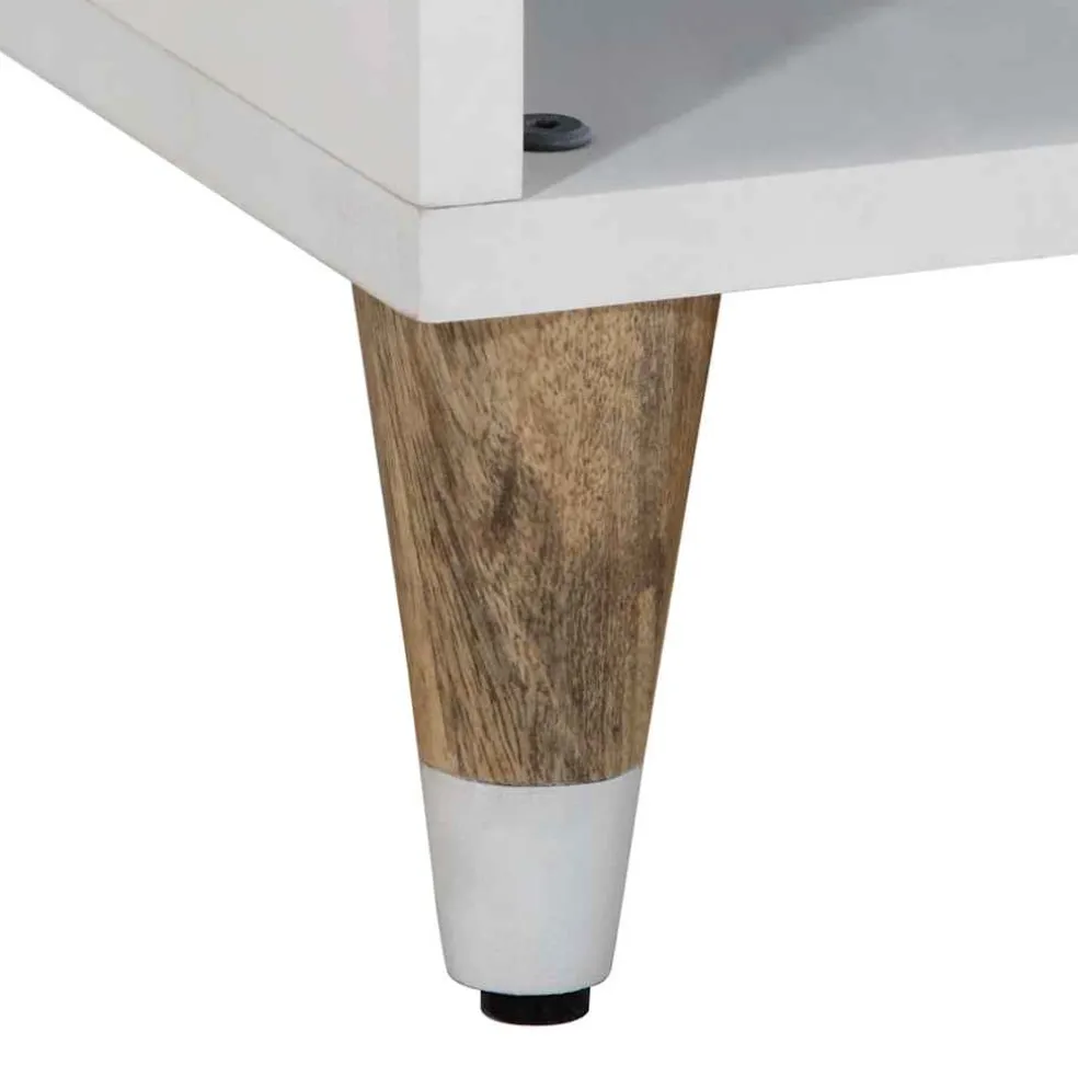 vidaXL Tv-meubel 80x31,5x46 cm massief mangohout