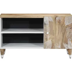 vidaXL Tv-meubel 80x31,5x46 cm massief mangohout