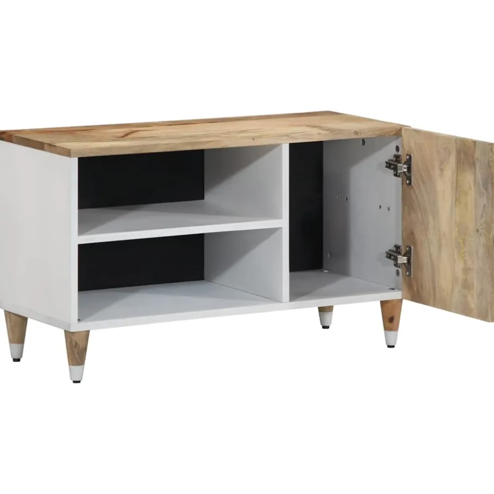 vidaXL Tv-meubel 80x31,5x46 cm massief mangohout