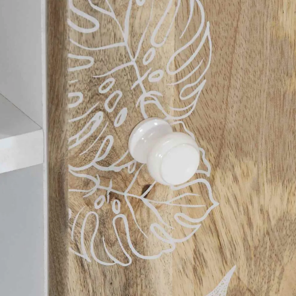vidaXL Tv-meubel 80x31,5x46 cm massief mangohout