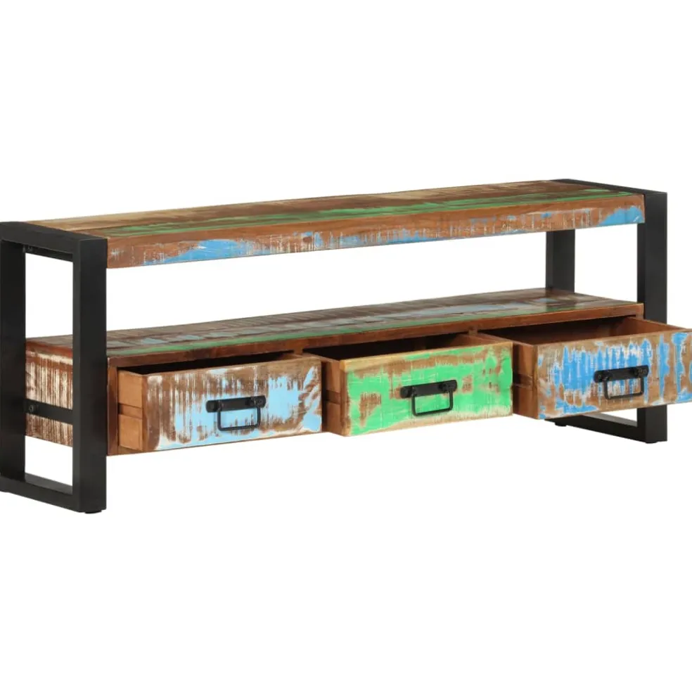 vidaXL Tv-meubel 120x30x45 cm massief gerecycled hout