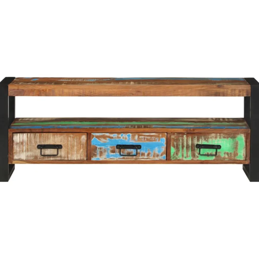 vidaXL Tv-meubel 120x30x45 cm massief gerecycled hout