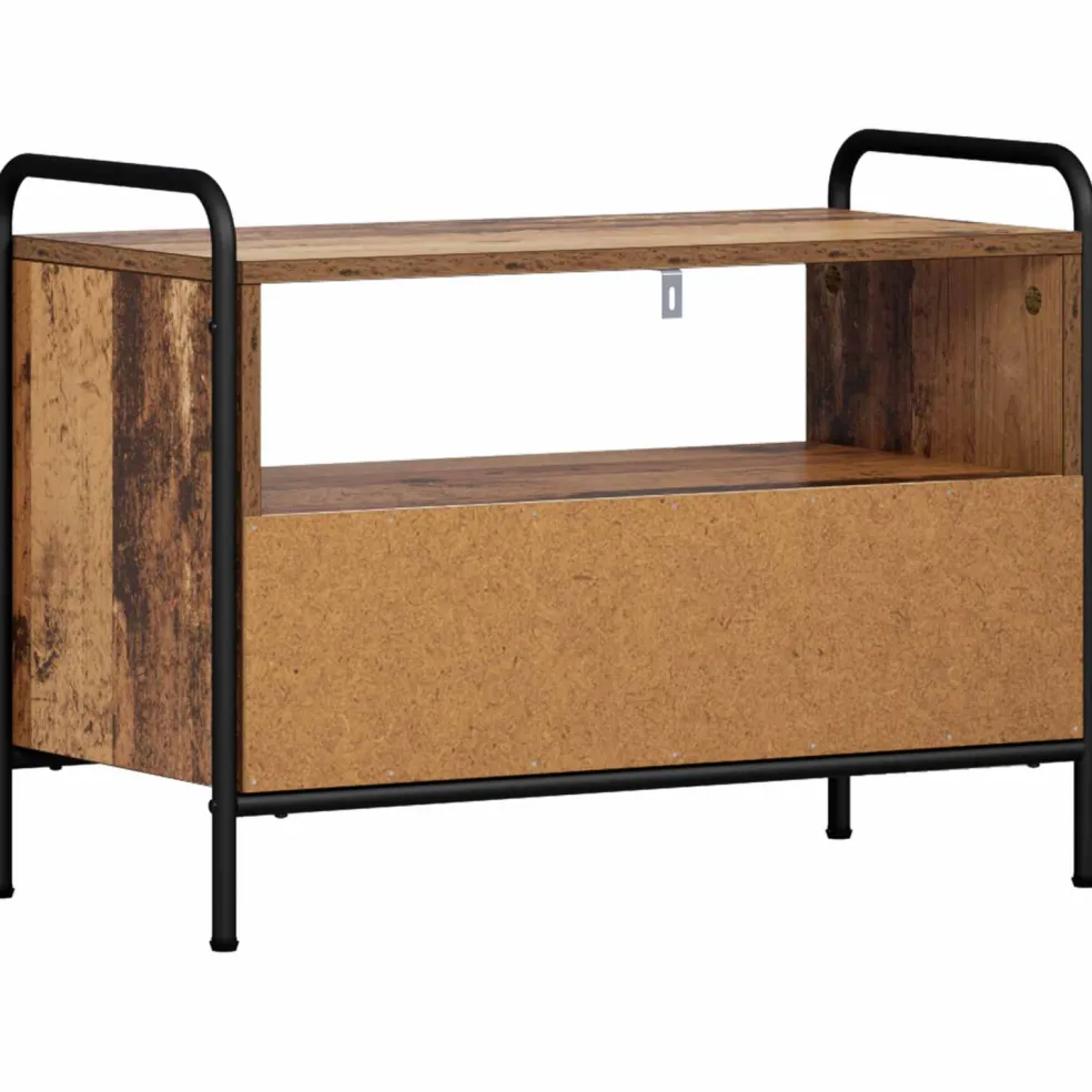 vidaXL Tv-meubel 67,5 x 33 x 50 cm Oud hout Bewerkt hout