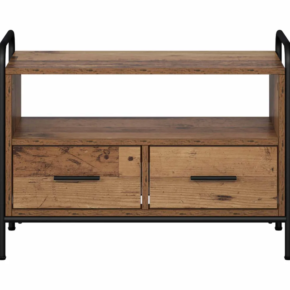 vidaXL Tv-meubel 67,5 x 33 x 50 cm Oud hout Bewerkt hout