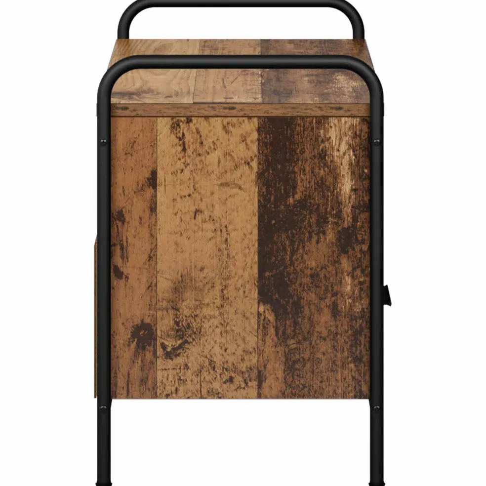 vidaXL Tv-meubel 67,5 x 33 x 50 cm Oud hout Bewerkt hout