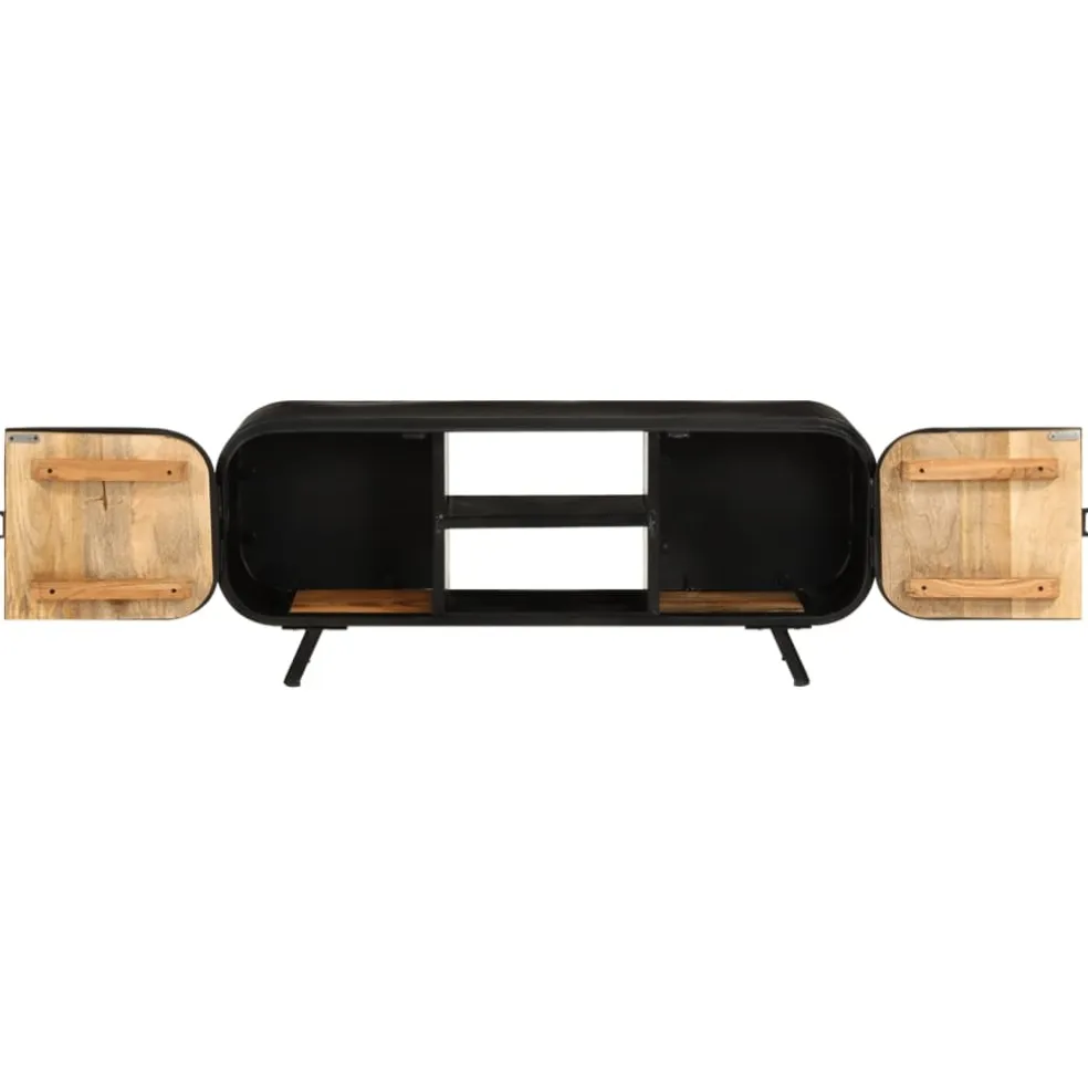 vidaXL Tv-meubel 110x30x45 cm ruw mangohout