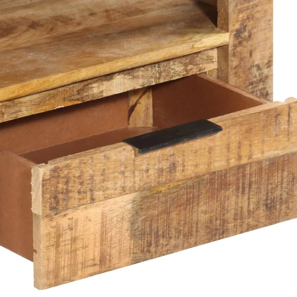 vidaXL Tv-meubel 110x30x40 cm ruw mangohout