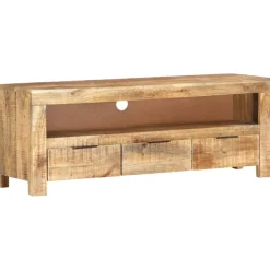 vidaXL Tv-meubel 110x30x40 cm ruw mangohout