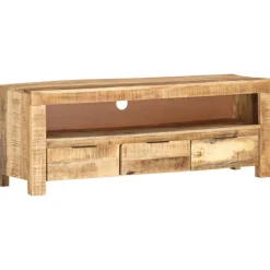 vidaXL Tv-meubel 110x30x40 cm ruw mangohout