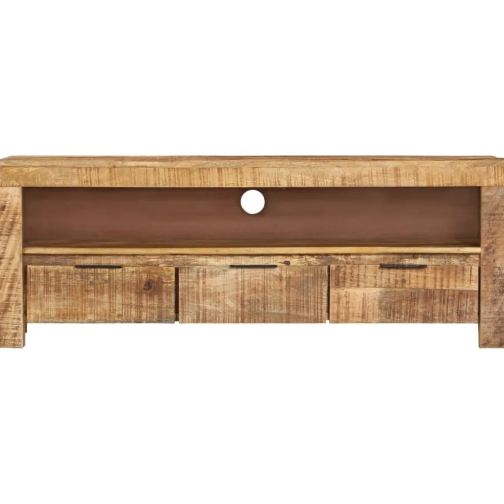 vidaXL Tv-meubel 110x30x40 cm ruw mangohout