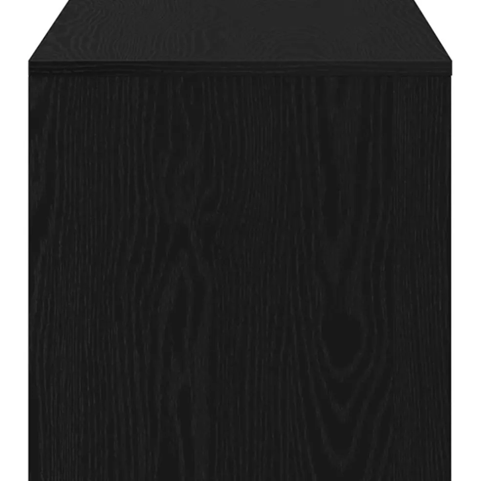 vidaXL Tv-meubel 100x40x40 cm spaanplaat zwart eikenkleurig
