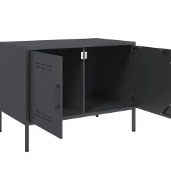 vidaXL Tv-meubel 68x39x50,5 cm staal antracietkleurig