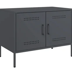 vidaXL Tv-meubel 68x39x50,5 cm staal antracietkleurig