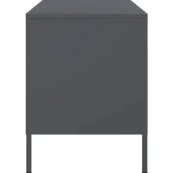 vidaXL Tv-meubel 68x39x50,5 cm staal antracietkleurig