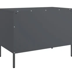 vidaXL Tv-meubel 68x39x50,5 cm staal antracietkleurig