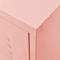 vidaXL Tv-meubel 105x35x50 cm staal roze