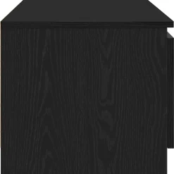 vidaXL TV-meubel Zwart Eiken 140x40x36 cm Bewerkt Hout