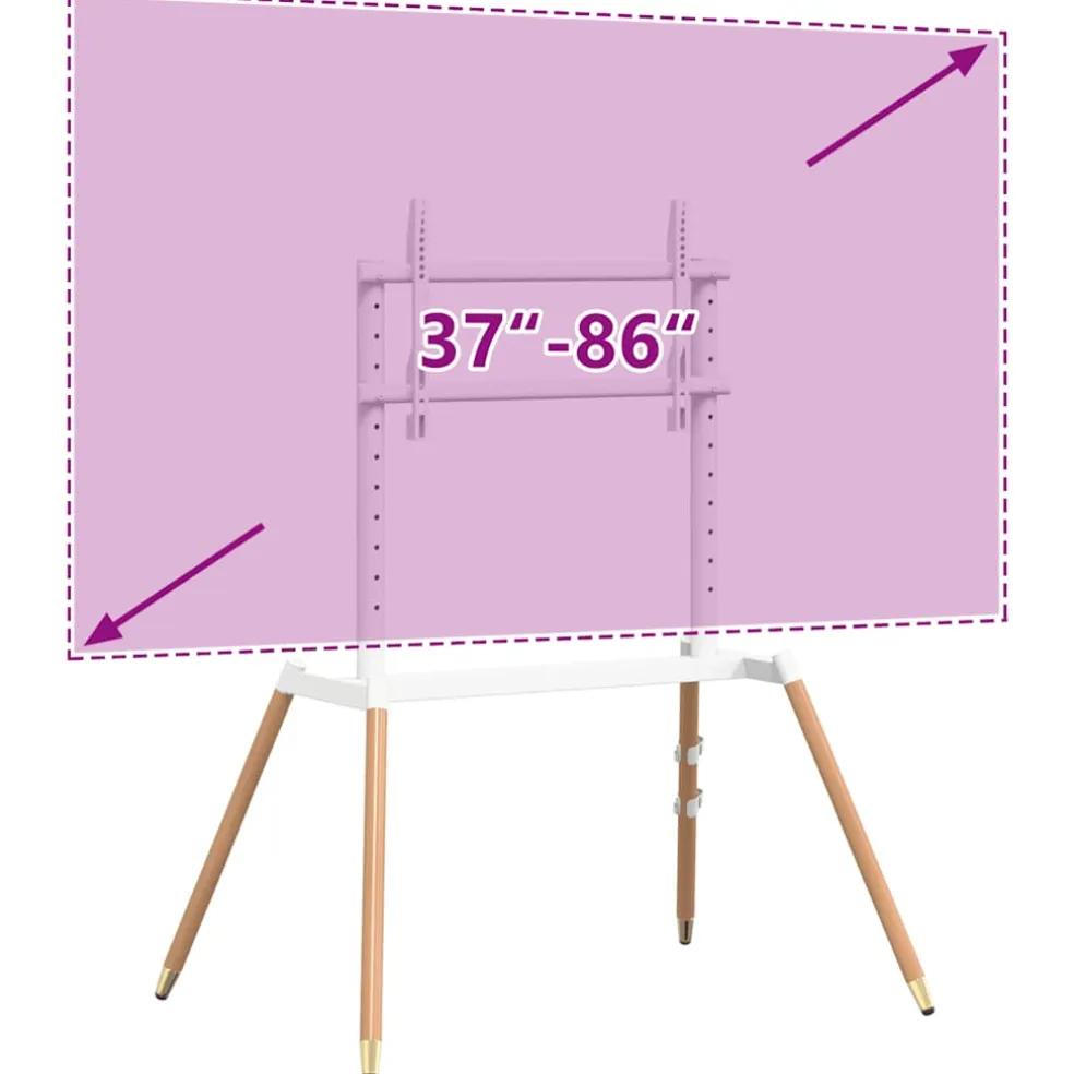 vidaXL TV-standaard voor 37-86 inch scherm 60 kg Max VESA 400x600 mm