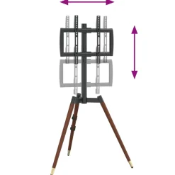 vidaXL Tv-statief 32-65 inch scherm 40 kg Max VESA 400x400 mm
