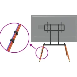 vidaXL Tv-statief voor 37-86 Inch Screen Max VESA 400x600mm 60 kg
