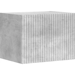 vidaXL TV Wandkast Set 4 st Beton Grijs Bewerkt hout