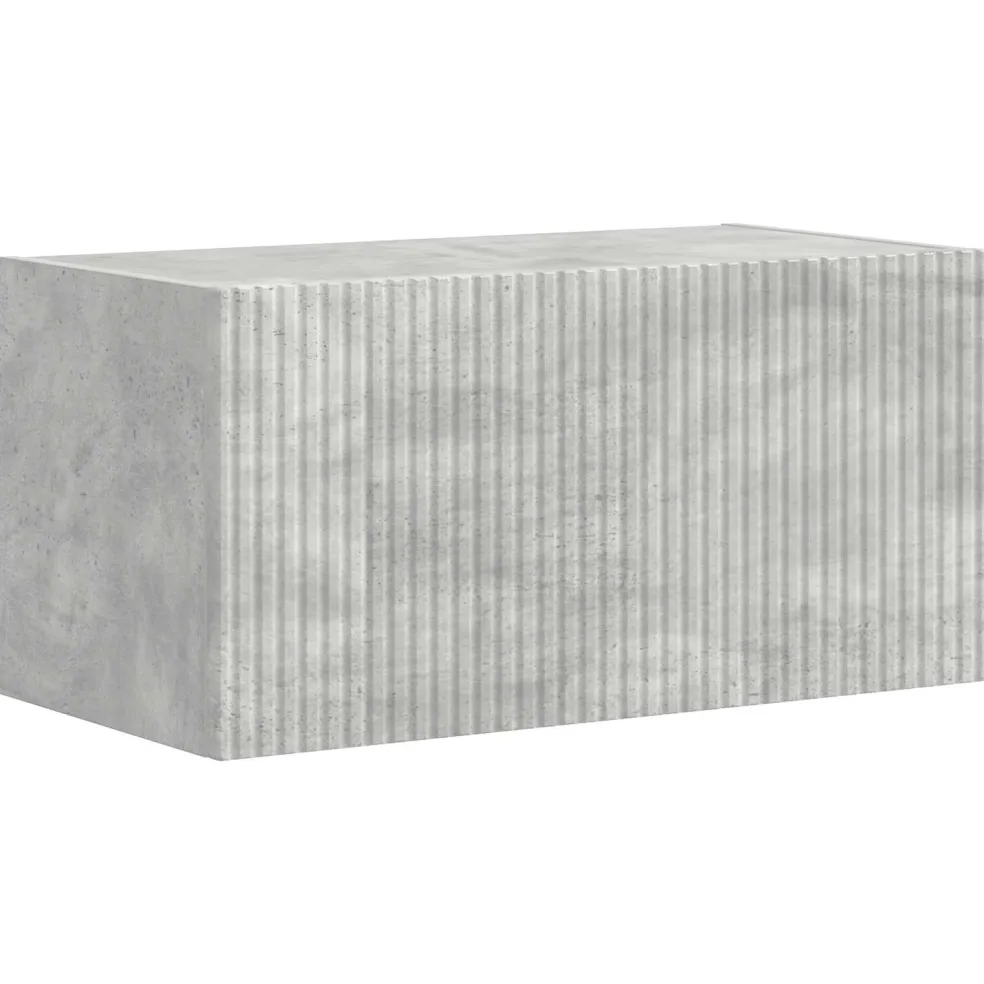 vidaXL TV Wandkast Set 4 st Beton Grijs Bewerkt hout