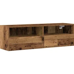 vidaXL TV Wandkast 100 x 30 x 30 cm Oud hout Bewerkt hout
