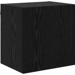 vidaXL TV Wandkast 40,5x30x40cm Zwart Eiken Bewerkt hout