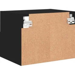 vidaXL Tv-wandmeubels 2 st 40x30x30 cm bewerkt hout zwart