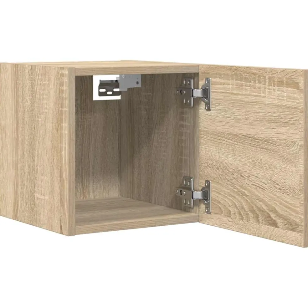 vidaXL Tv-wandmeubel 30,5x30x30 cm sonoma eikenkleurig