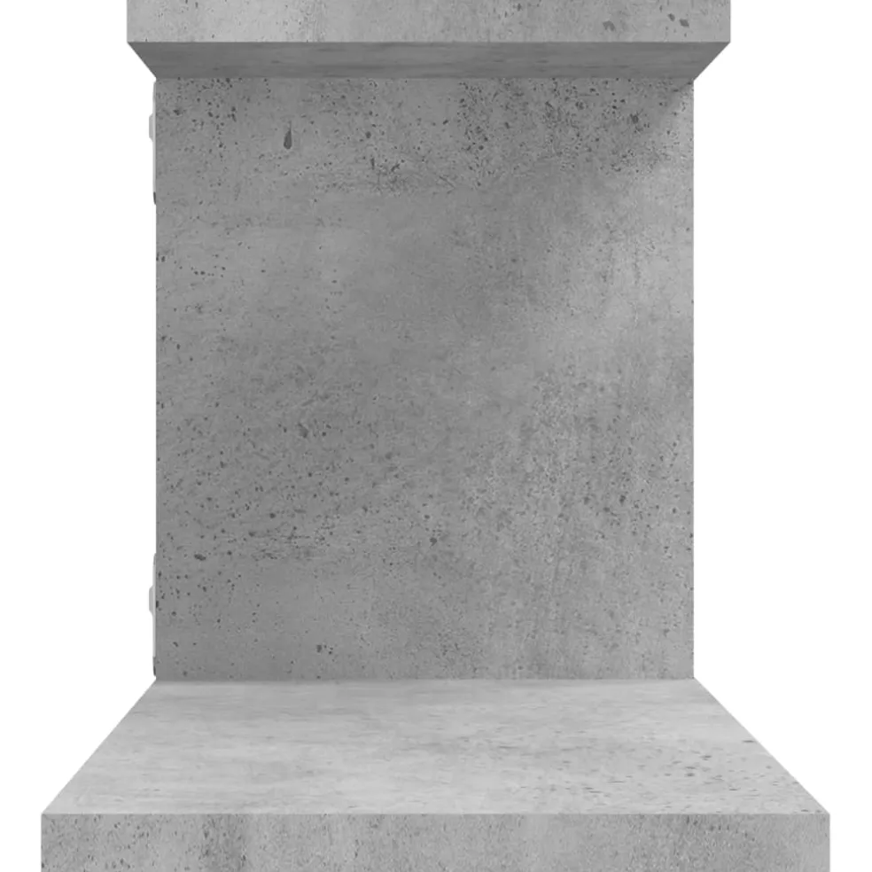 vidaXL Tv-wandschap 125x18x23 cm bewerkt hout betongrijs