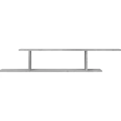 vidaXL Tv-wandschap 125x18x23 cm bewerkt hout betongrijs