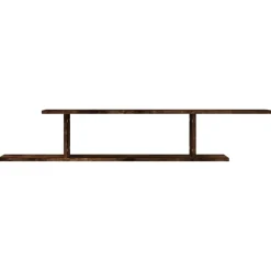 vidaXL Tv-wandschap 125x18x23 cm bewerkt hout gerookt eikenkleurig