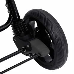 vidaXL Tweelingkinderwagen tandem staal donkergrijs