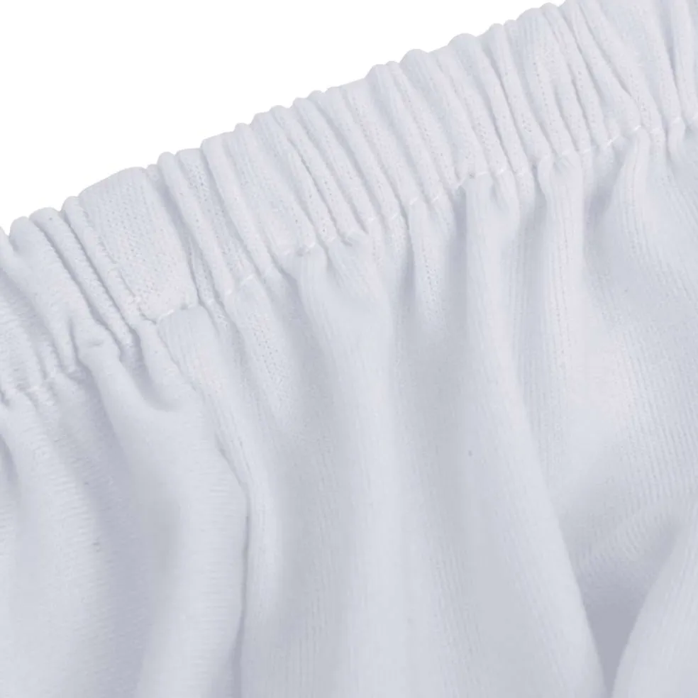 vidaXL Tweezitsbankhoes stretch polyester jersey wit