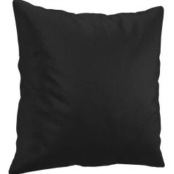 vidaXL Tweezitsbank met sierkussens 120 cm kunstleer zwart