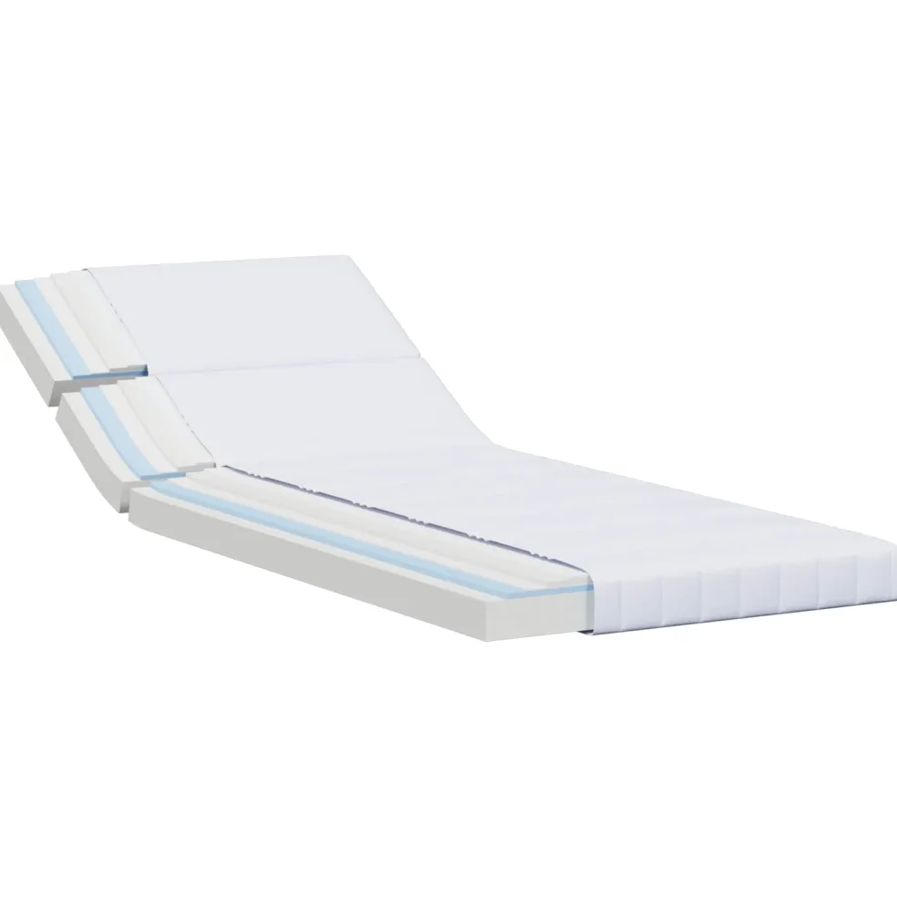 vidaXL Uitschuifbaar Schuimmatras 80 x 200 cm Wit