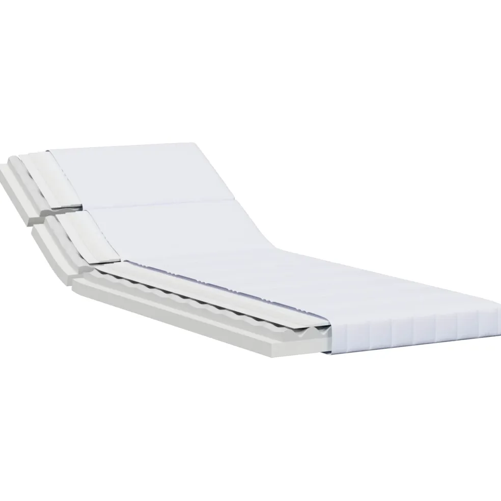 vidaXL Uitschuifbaar Schuimmatras 80 x 200 cm Wit