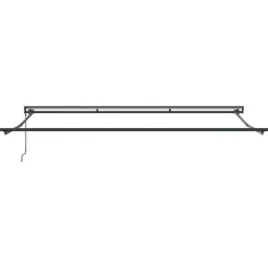 vidaXL Uitschuifbare luifel Antraciet 400 × 300 cm