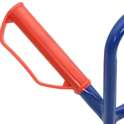 vidaXL Uittrekbare handkar Blauw en Rood 49,5 x 53 x 114 cm Staal