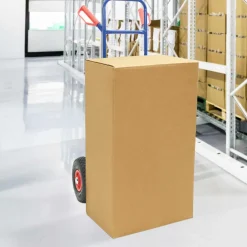 vidaXL Uittrekbare handkar Blauw en Rood 49,5 x 53 x 114 cm Staal