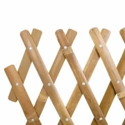vidaXL Uitvouwbare Trellis Fence 2 st 100 x 105 cm Bamboe Licht Bruin